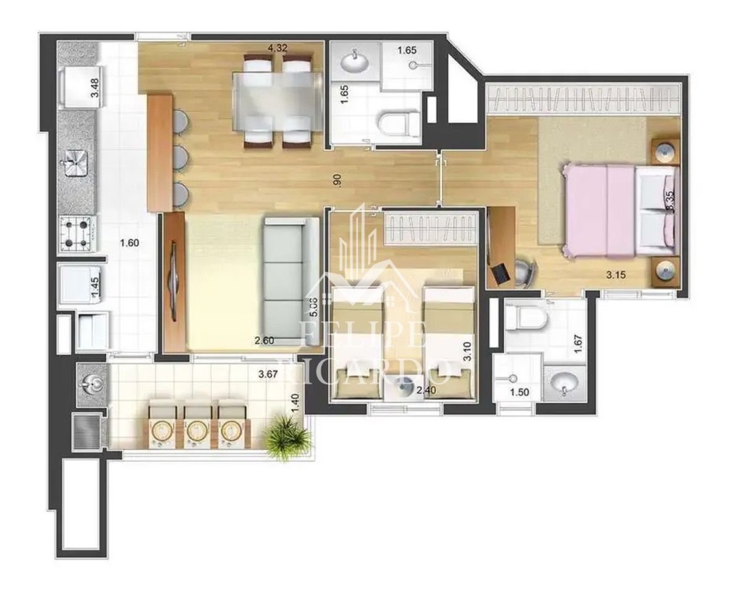 residential-/-apartment-2-quartos-59m2-campestre-santo-andre-sp